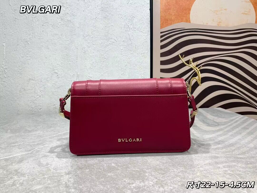 Bvlgari Serpenti Forever leather crossbody bag 289676 Red Bvlgari Serpenti Forever leather crossbody bag 289676 Red