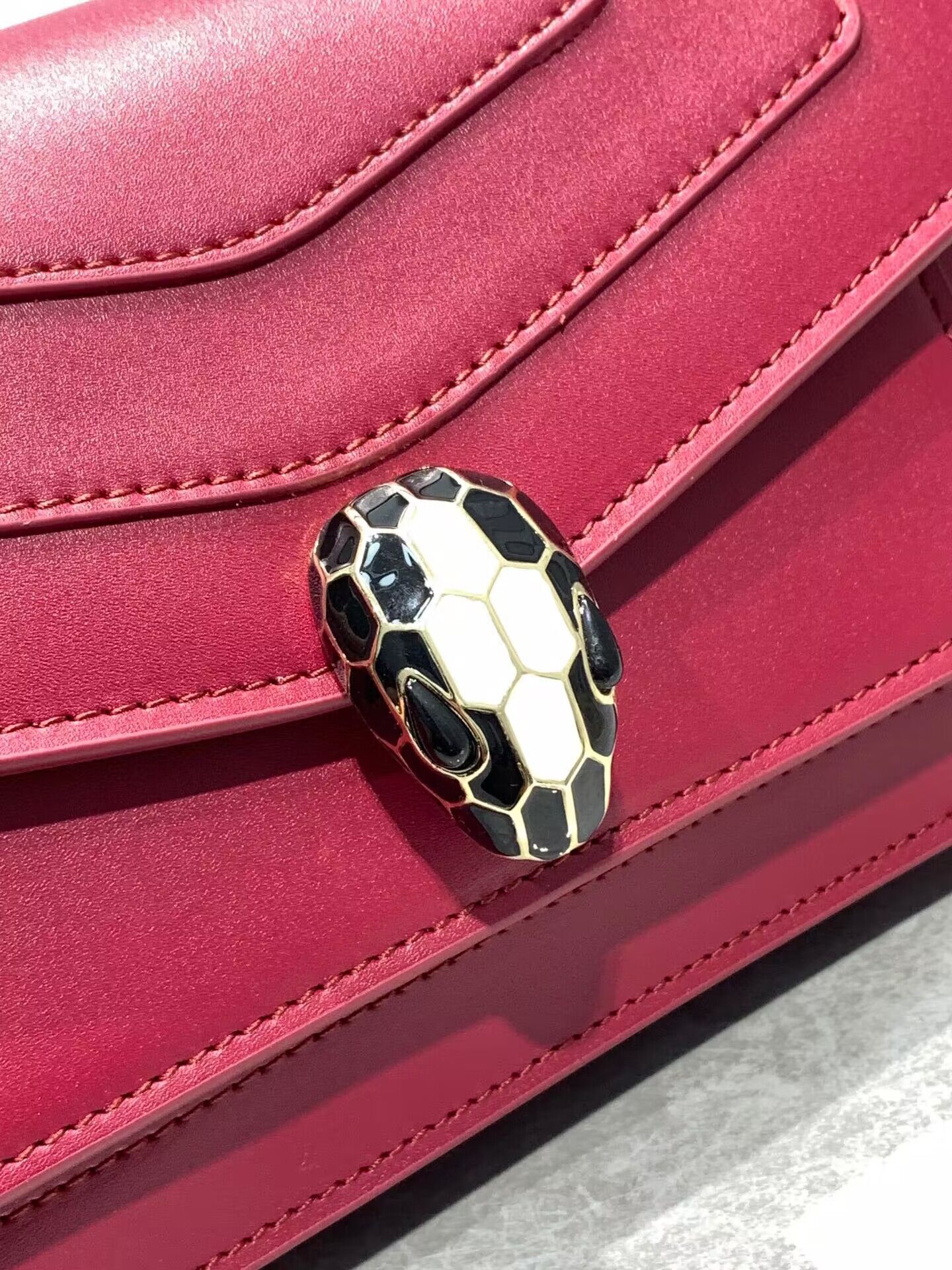 Bvlgari Serpenti Forever leather crossbody bag 289676 Red Bvlgari Serpenti Forever leather crossbody bag 289676 Red