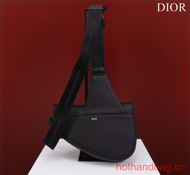 Dior Essentials SADDLE BAG Grained Calfskin 1ADPO093 black Dior Essentials SADDLE BAG Grained Calfskin 1ADPO093 black