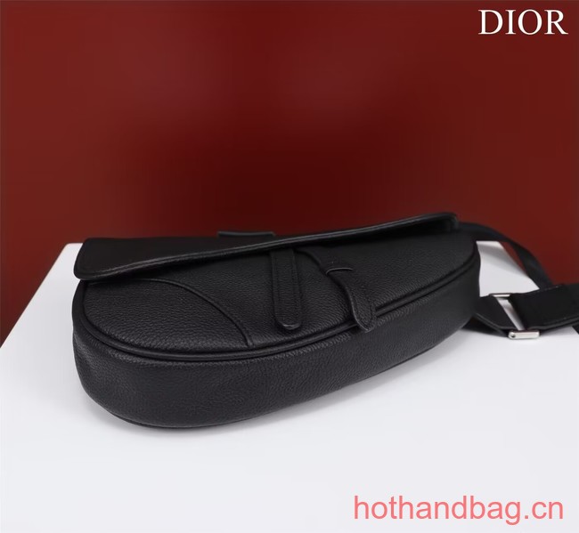 Dior Essentials SADDLE BAG Grained Calfskin 1ADPO093 black Dior Essentials SADDLE BAG Grained Calfskin 1ADPO093 black