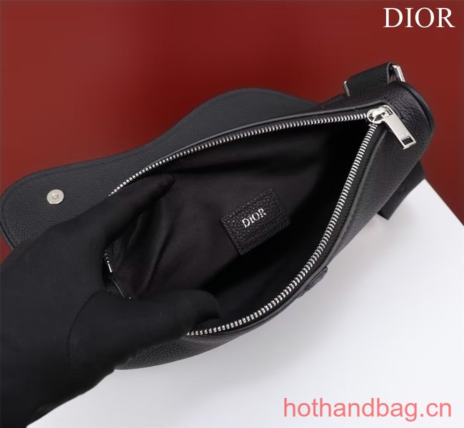 Dior Essentials SADDLE BAG Grained Calfskin 1ADPO093 black Dior Essentials SADDLE BAG Grained Calfskin 1ADPO093 black