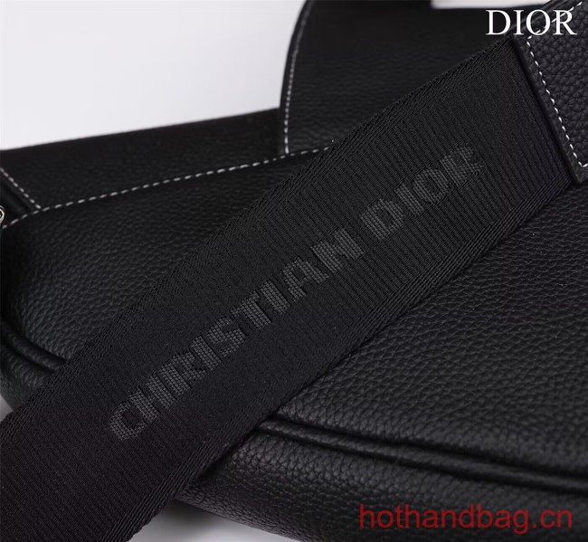 Dior Essentials SADDLE BAG Grained Calfskin 1ADPO093E BLACK Dior Essentials SADDLE BAG Grained Calfskin 1ADPO093E BLACK