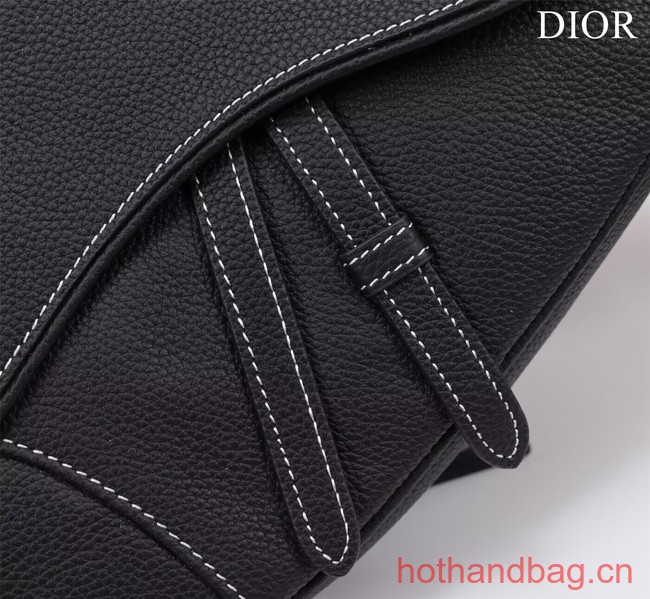 Dior Essentials SADDLE BAG Grained Calfskin 1ADPO093E BLACK Dior Essentials SADDLE BAG Grained Calfskin 1ADPO093E BLACK