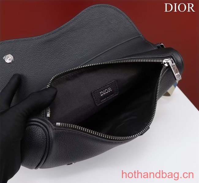 Dior Essentials SADDLE BAG Grained Calfskin 1ADPO093G BLACK Dior Essentials SADDLE BAG Grained Calfskin 1ADPO093G BLACK