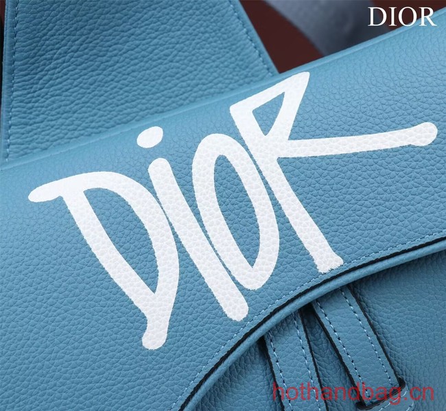 Dior Essentials SADDLE BAG Grained Calfskin 1ADPO093f-1 blue Dior Essentials SADDLE BAG Grained Calfskin 1ADPO093f-1 blue
