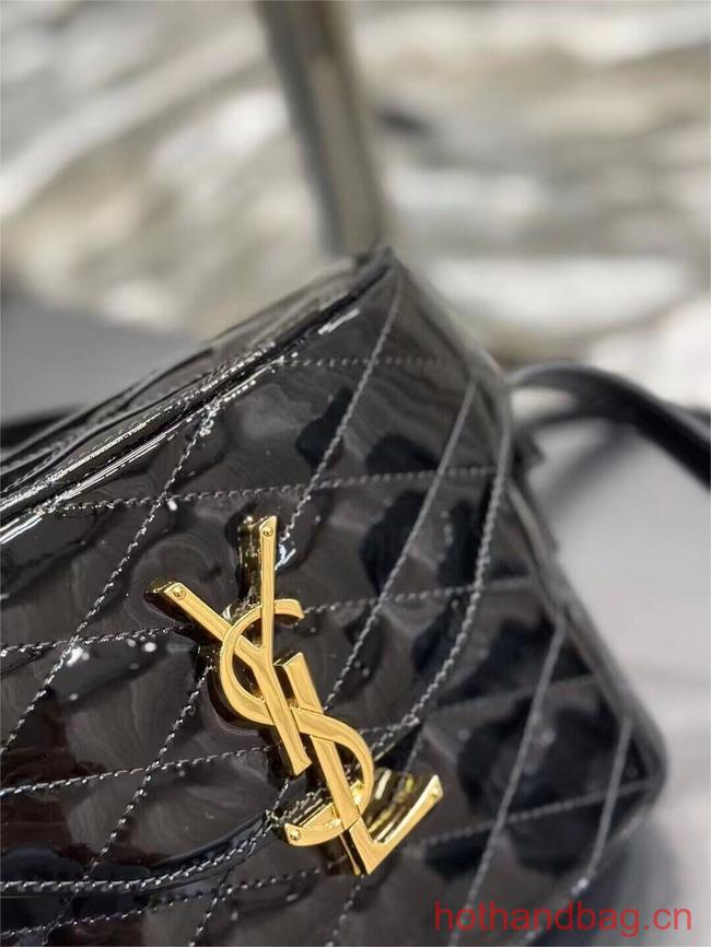 SAINT LAUREN JUNE BOX BAG IN PATENT LEATHER E910080 black SAINT LAUREN JUNE BOX BAG IN PATENT LEATHER E910080 black