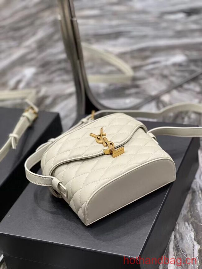 SAINT LAUREN JUNE BOX BAG IN QUILTED LAMBSKIN 710080 white SAINT LAUREN JUNE BOX BAG IN QUILTED LAMBSKIN 710080 white