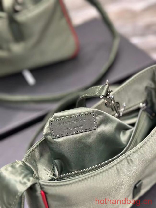 SAINT LAURENT Nylon Shoulder Bag Y988228 green SAINT LAURENT Nylon Shoulder Bag Y988228 green