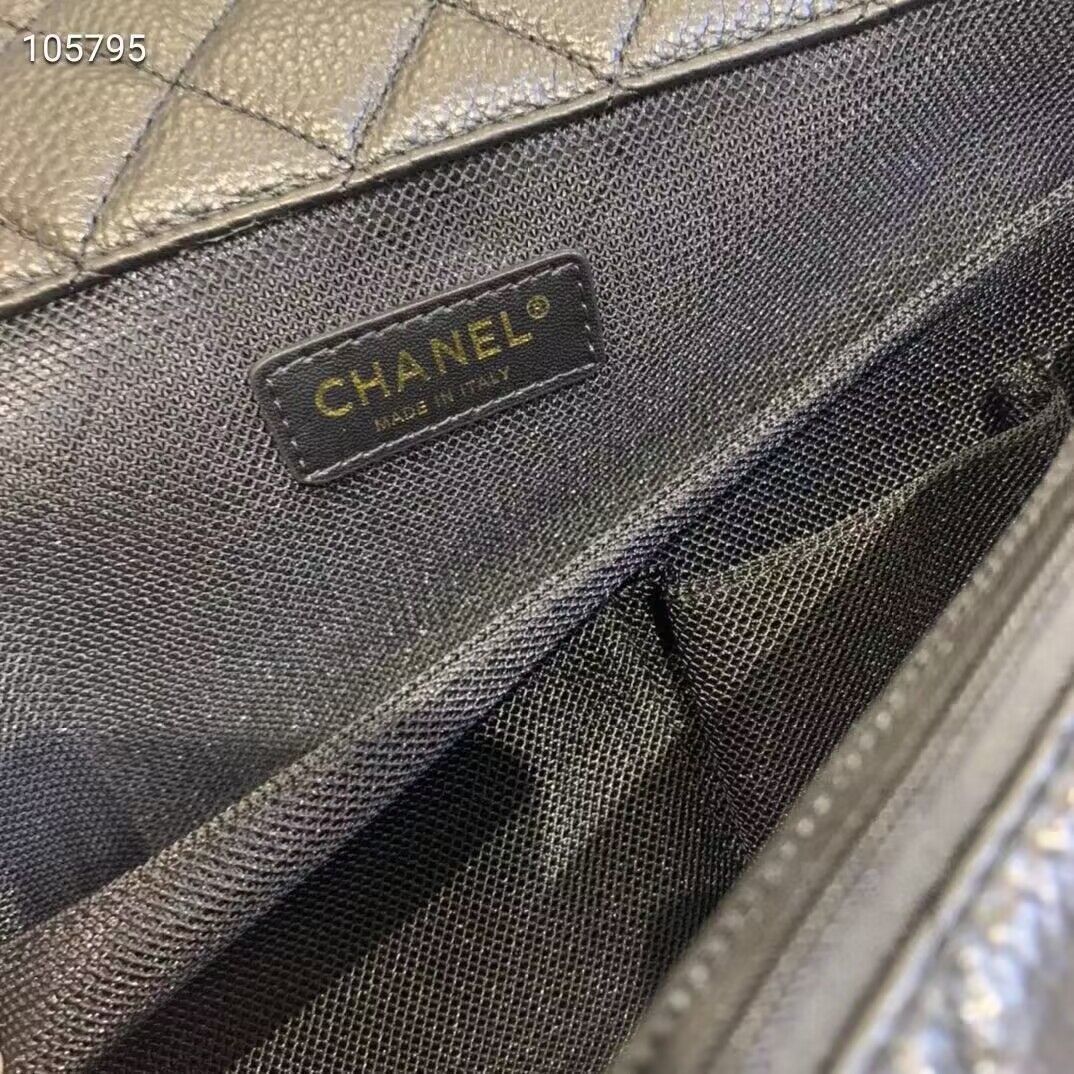 Chanel Large CF Flap Bag Original Leather A91169 Black & Gold Tone Chanel Large CF Flap Bag Original Leather A91169 Black & Gold Tone