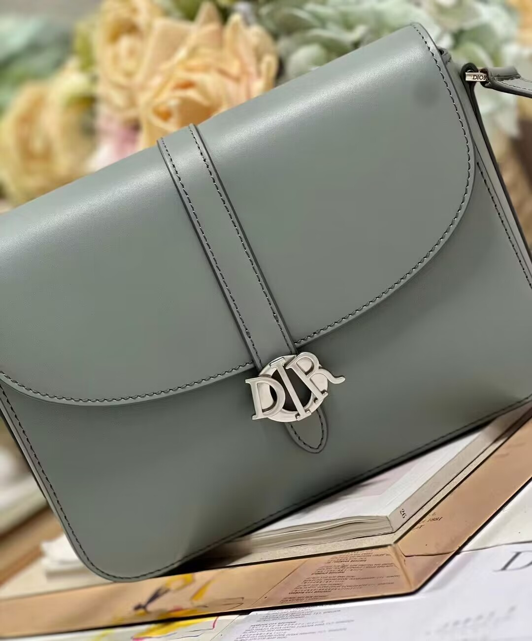 DIOR Calfskin Shoulder Bag C0561 gray DIOR Calfskin Shoulder Bag C0561 gray