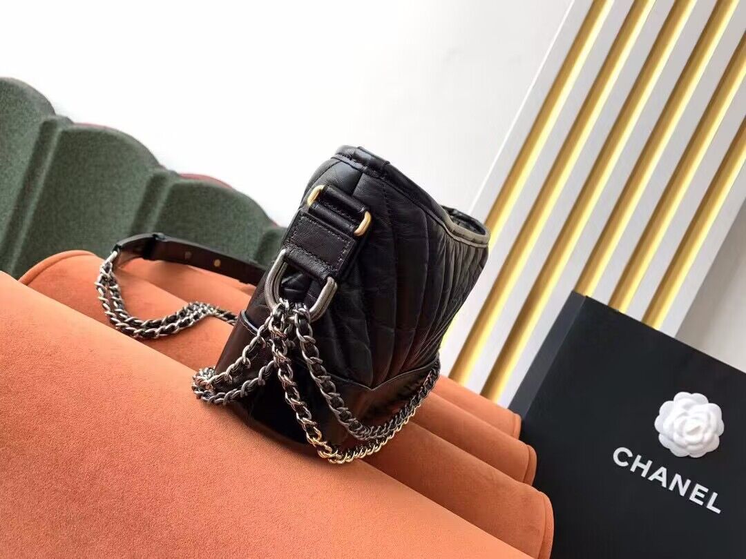 Chanel gabrielle small hobo bag A91810 Black Chanel gabrielle small hobo bag A91810 Black