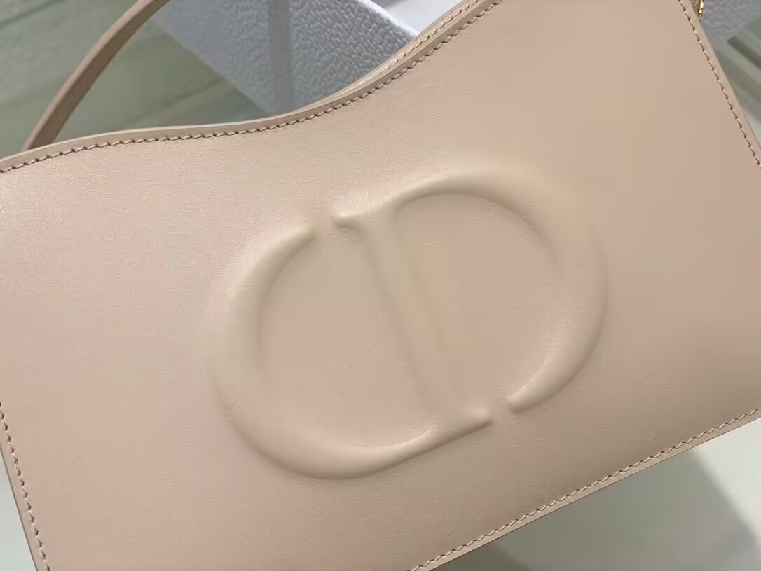 Dior CD SIGNATURE MINI BAG Beige Calfskin with Embossed CD Signature C02229A Dior CD SIGNATURE MINI BAG Beige Calfskin with Embossed CD Signature C02229A