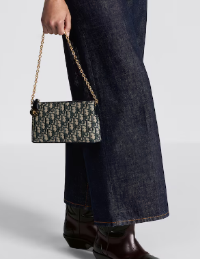 30 MONTAIGNE DIOR MIDI MINI BAG Blue Dior Oblique Jacquard S2320UTZ 30 MONTAIGNE DIOR MIDI MINI BAG Blue Dior Oblique Jacquard S2320UTZ