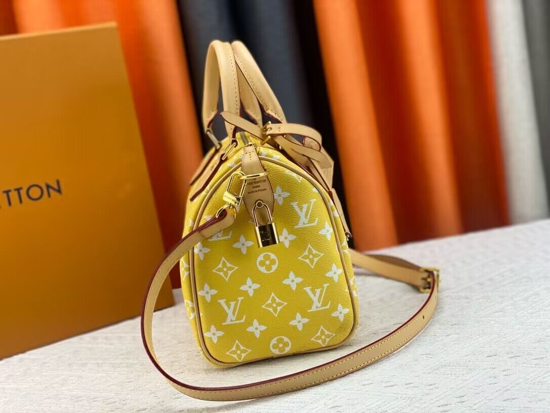 Louis Vuitton LV2024 Speedy 25 M24424 Yellow Louis Vuitton LV2024 Speedy 25 M24424 Yellow