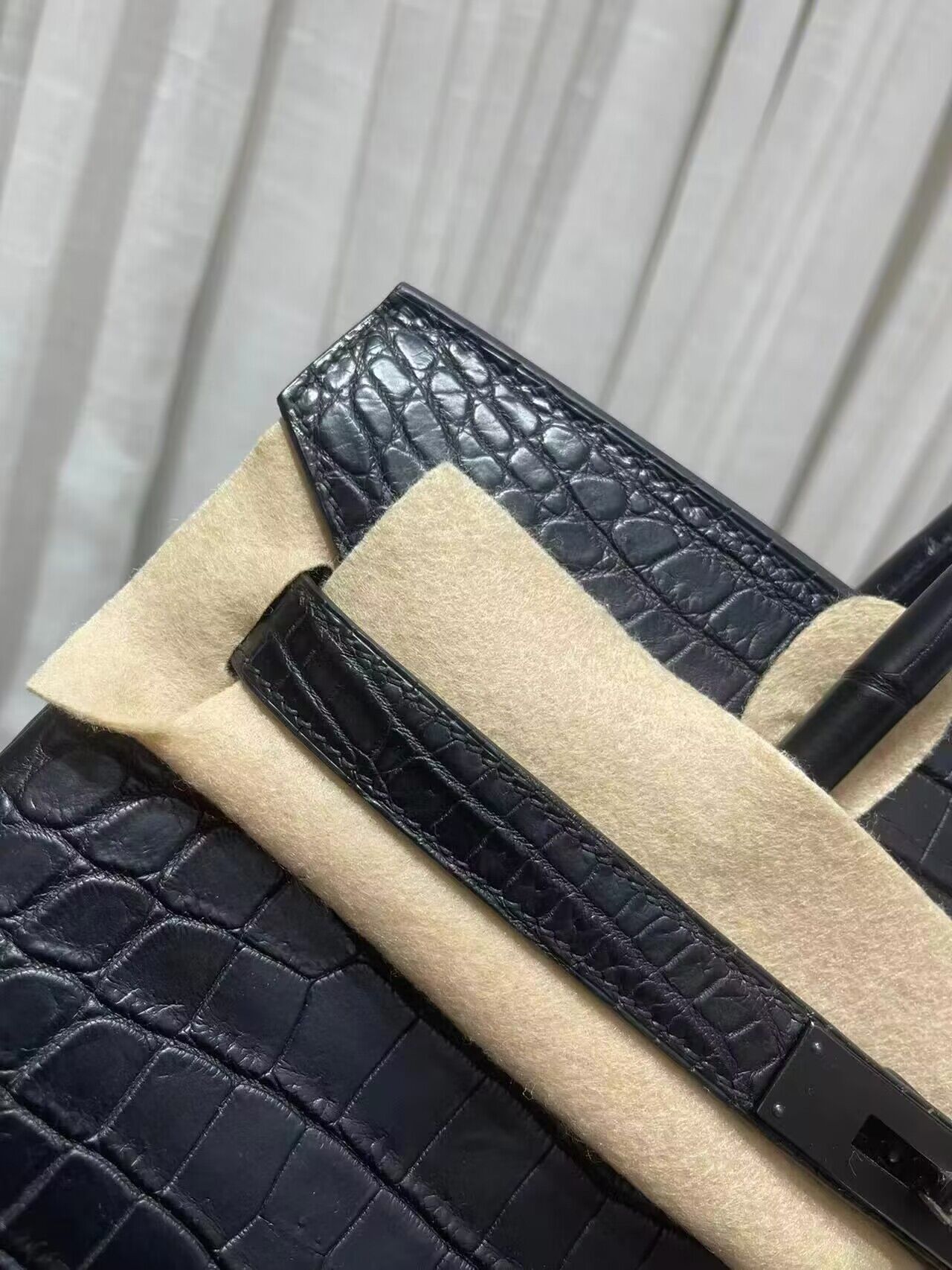 Hermes Birkin 30CM Original Crocodile Leather Bag BK30 Black Hermes Birkin 30CM Original Crocodile Leather Bag BK30 Black