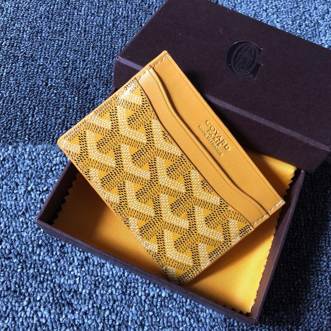 Goyard Card case G9988 Yellow Goyard Card case G9988 Yellow