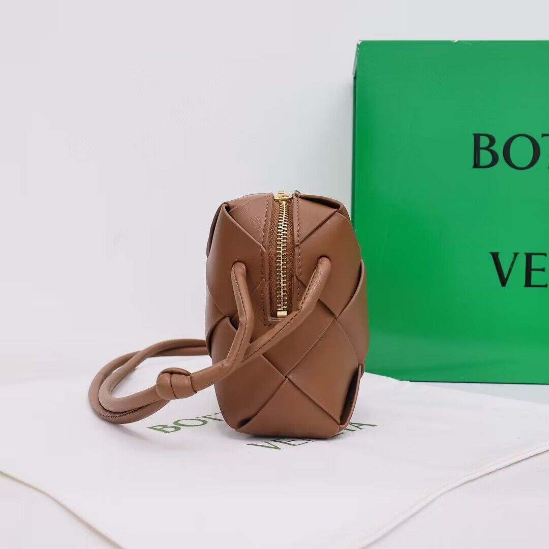 Bottega Veneta Mini Cassette Camera Bag 701915 Brown Bottega Veneta Mini Cassette Camera Bag 701915 Brown