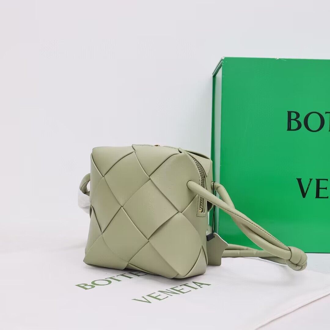 Bottega Veneta Mini Cassette Camera Bag 701915 Light Green Bottega Veneta Mini Cassette Camera Bag 701915 Light Green