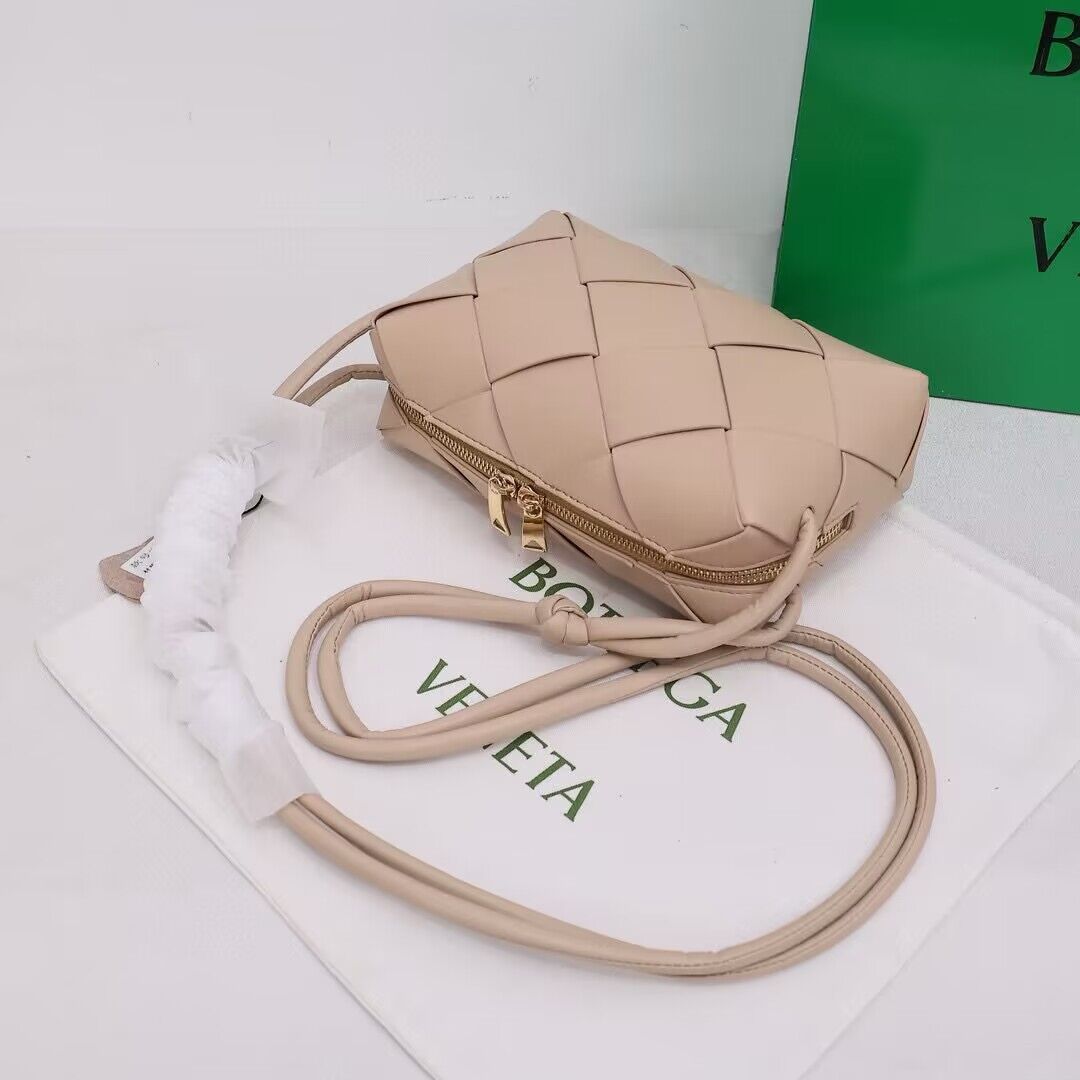 Bottega Veneta Small Cassette Camera Bag 709417 Cream Bottega Veneta Small Cassette Camera Bag 709417 Cream