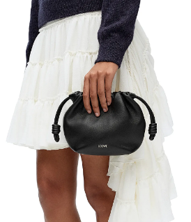 Loewe Mini Napa Lamb Leather Flamenco Purse A914C black Loewe Mini Napa Lamb Leather Flamenco Purse A914C black