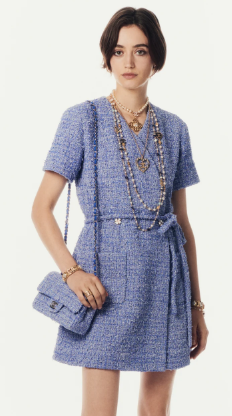 CHANEL MINI CLASSIC HANDBAG A69900 blue CHANEL MINI CLASSIC HANDBAG A69900 blue