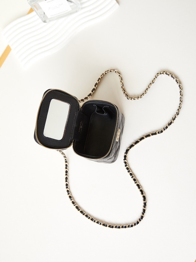 CHANEL NANO CLUTCH WITH CHAIN AS3965 BLACK