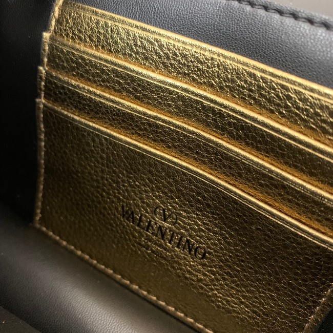 VALENTINO Rockstud calfskin chain bag HHI16 gold