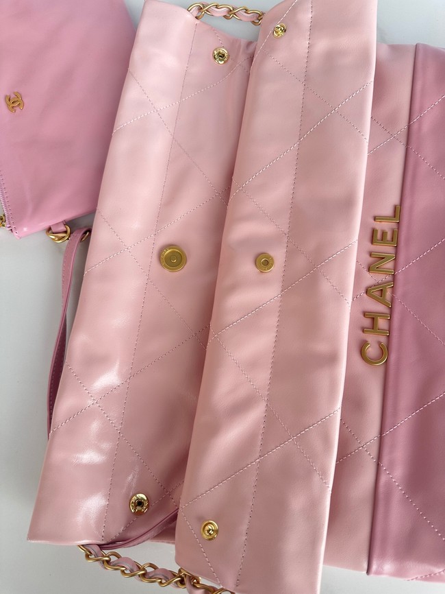 CHANEL 22 MINI HANDBAG AS3260 Light Pink & Light Purple