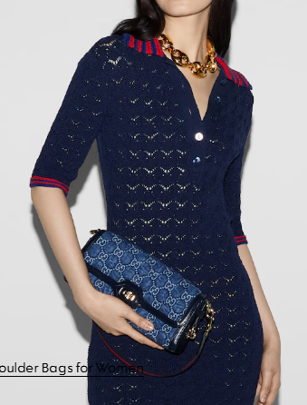 GUCCI LUCE SMALL SHOULDER BAG 786027 Blue GG denim GUCCI LUCE SMALL SHOULDER BAG 786027 Blue GG denim