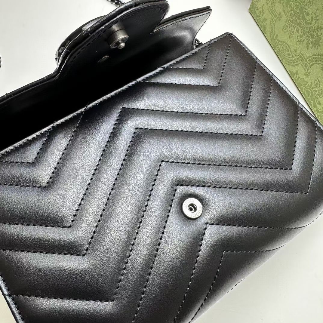 Gucci GG MARMONT SUPER MINI BAG 474575 black Gucci GG MARMONT SUPER MINI BAG 474575 black