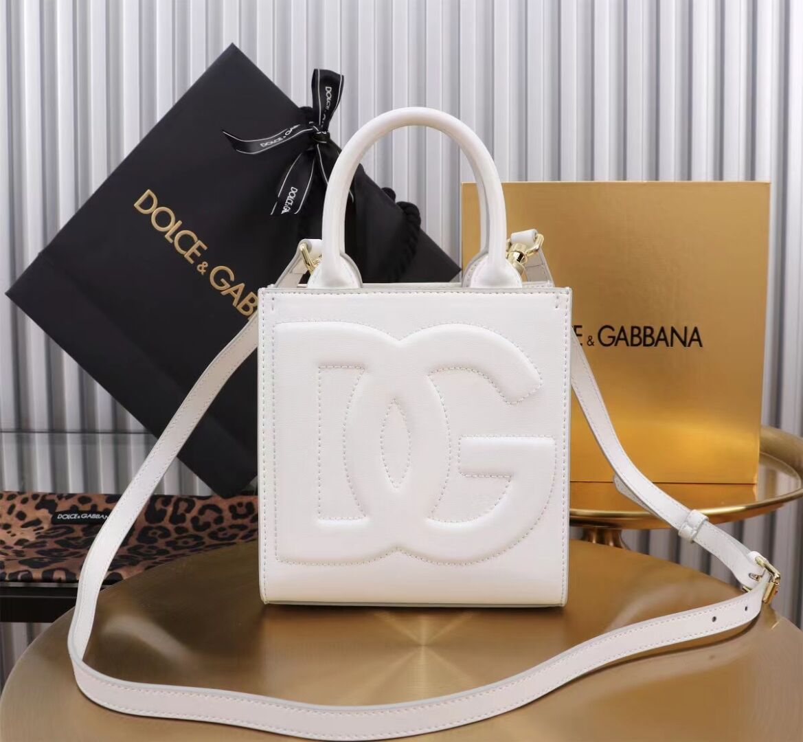 Dolce & Gabbana leather Shoulder Bag G6507 white Dolce & Gabbana leather Shoulder Bag G6507 white