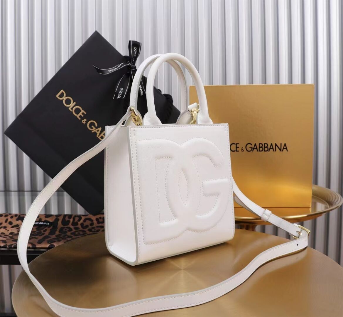 Dolce & Gabbana leather Shoulder Bag G6507 white Dolce & Gabbana leather Shoulder Bag G6507 white