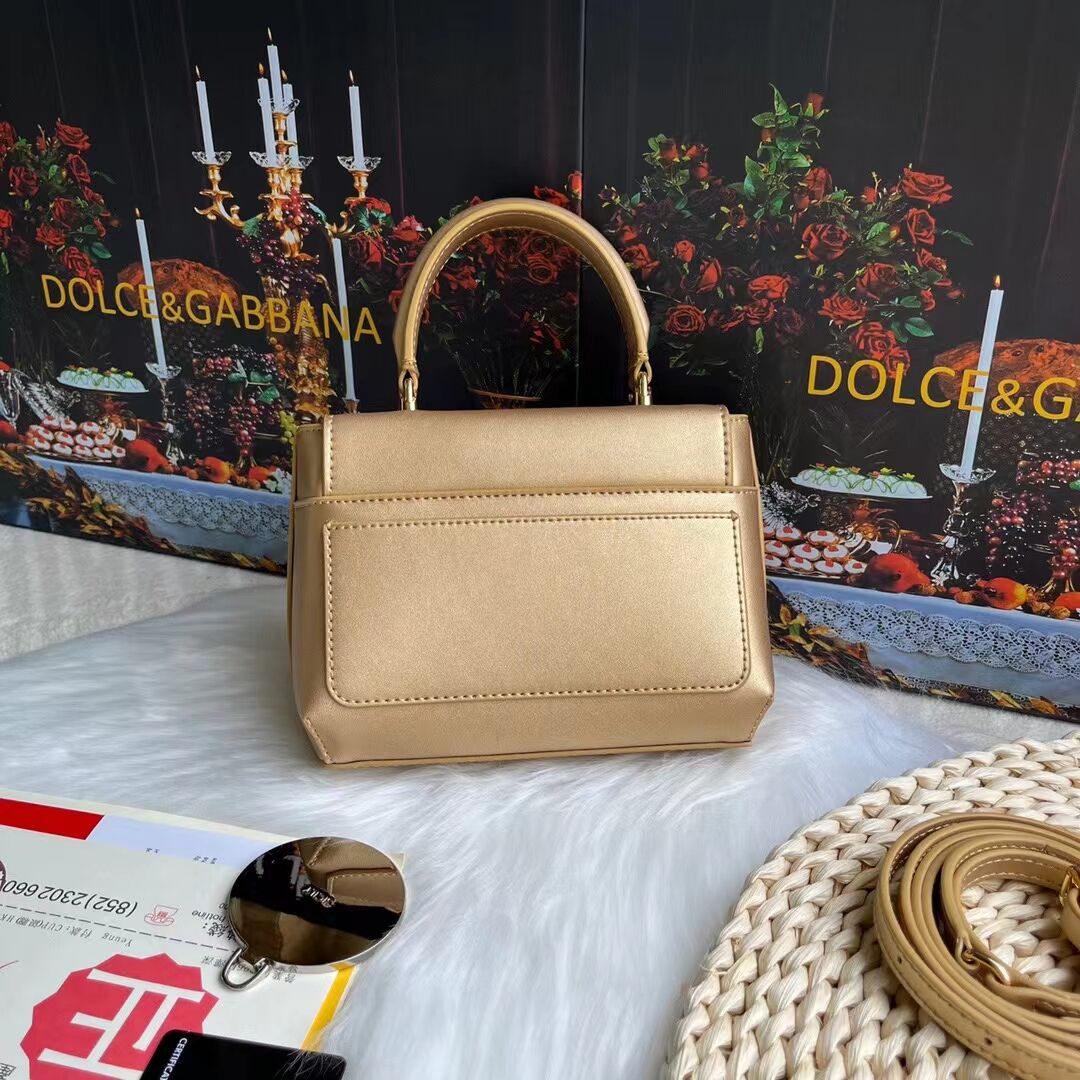 Dolce & Gabbana leather bag G6002 gold Dolce & Gabbana leather bag G6002 gold