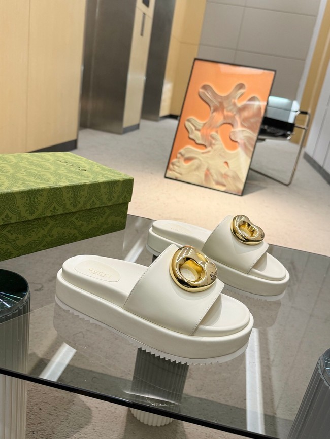 Gucci WOMENS GUCCI MARINA CHAIN SLIDE SANDAL 11235-3