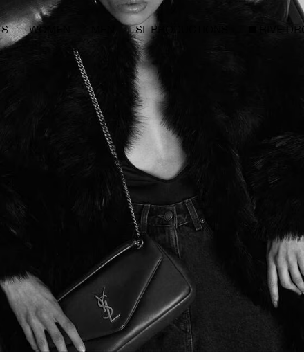 Saint LaurentCALYPSO SMALL IN GRAINED LAMBSKIN 734153 black Saint LaurentCALYPSO SMALL IN GRAINED LAMBSKIN 734153 black