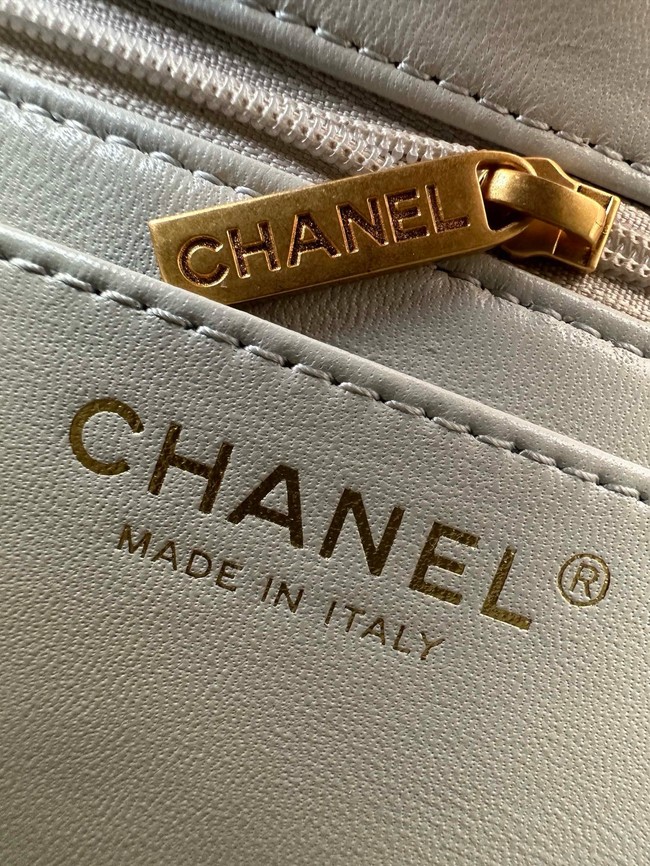 Chanel FLAP BAG WITH TOP HANDLE AS5166 gray