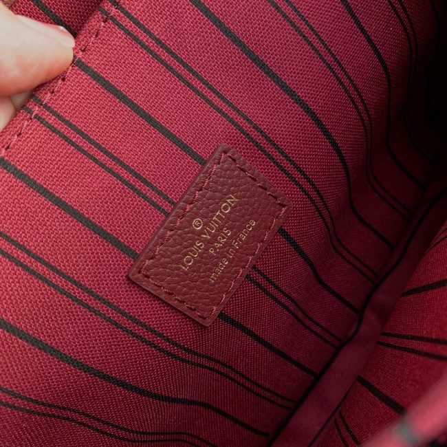 Louis Vuitton Pochette Metis M41487 wine red