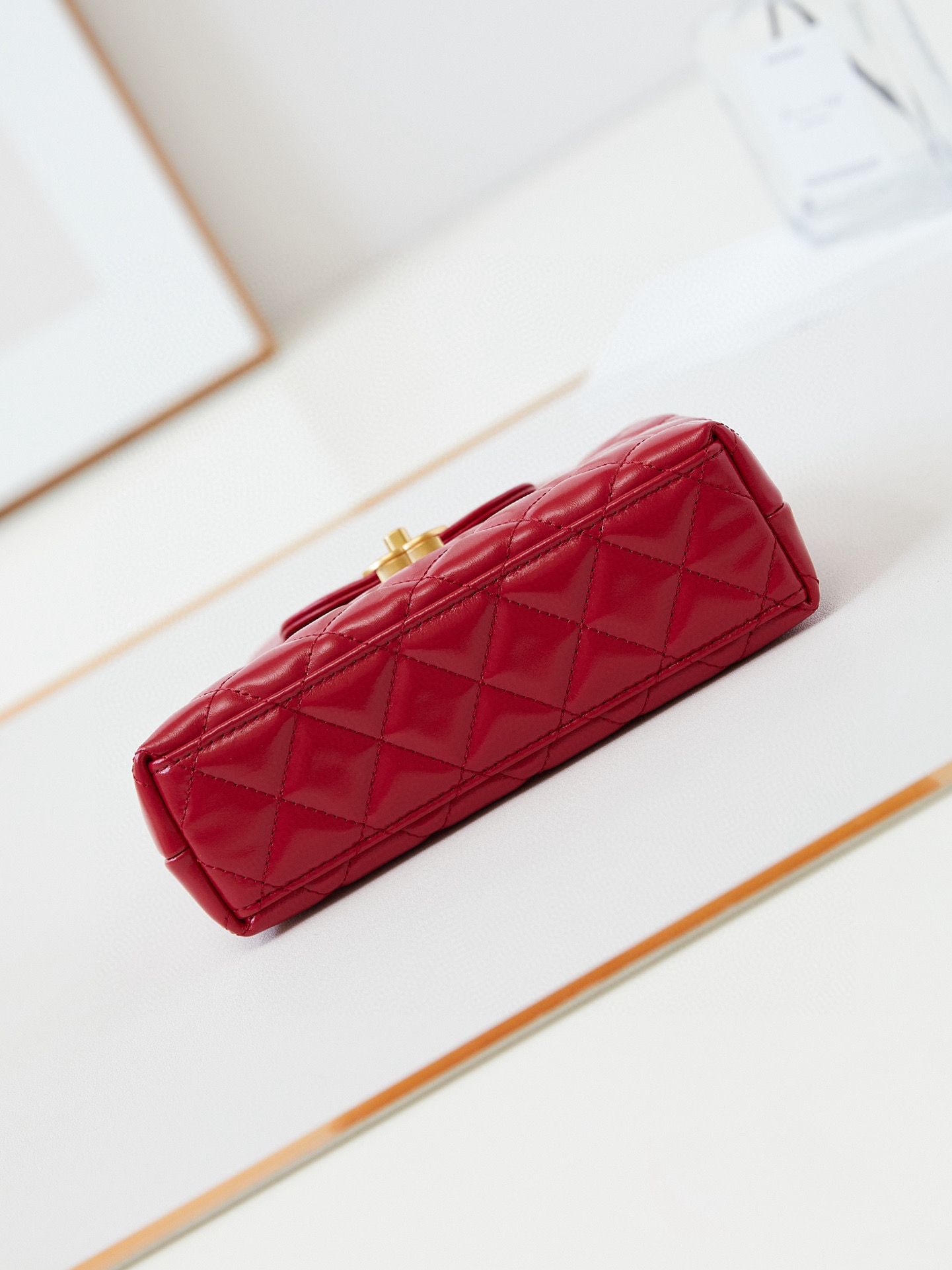 Chanel 23k Vintage Kelly Original Leather Top Handle Bag AS4416 Red Chanel 23k Vintage Kelly Original Leather Top Handle Bag AS4416 Red