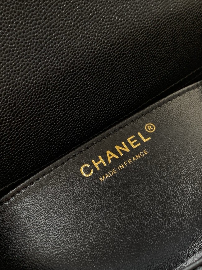 Chanel  Grained Calfskin Shoulder Bag AS5330 black