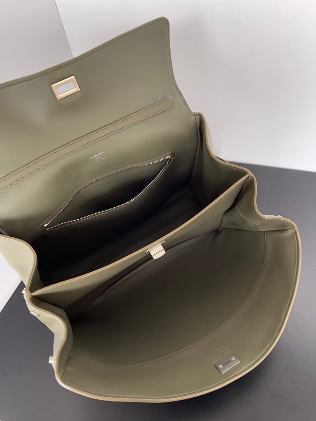 Balenciaga Rodeo Handbag smooth calfskin 795457 Dark green