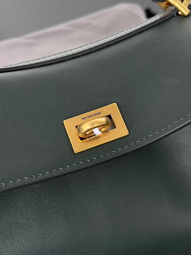 Balenciaga Rodeo Mini Handbag smooth calfskin 795456 lake green