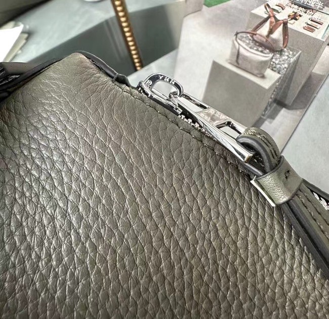 Loewe Large grainy cowhide leather Puzzle bag 231095 Dark green