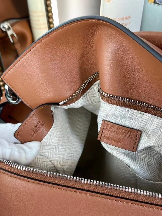 Loewe Large grainy cowhide leather Puzzle bag 231095 Tan