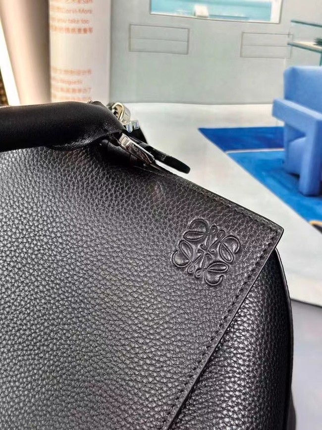 Loewe Large grainy cowhide leather Puzzle bag 231095 black