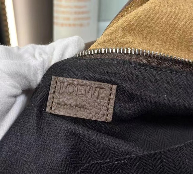 Loewe Large grainy cowhide leather Puzzle bag 231095 daek gray