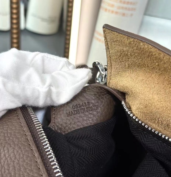 Loewe Large grainy cowhide leather Puzzle bag 231095 daek gray