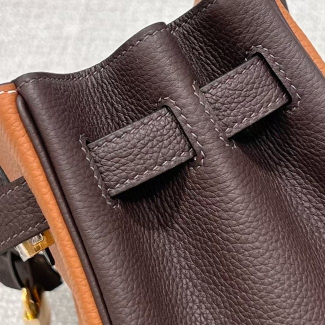 Hermes Birkin Tote Bag Original Togo Leather 6635 camel&coffce