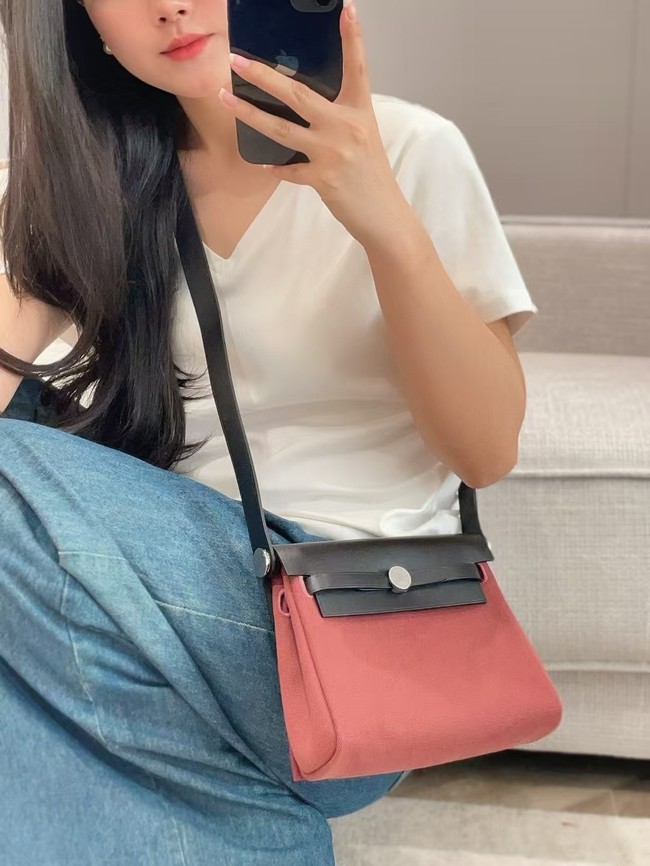 Hermes mini Herbag 20CM Original Canvas Leather & Calfskin 48888-2