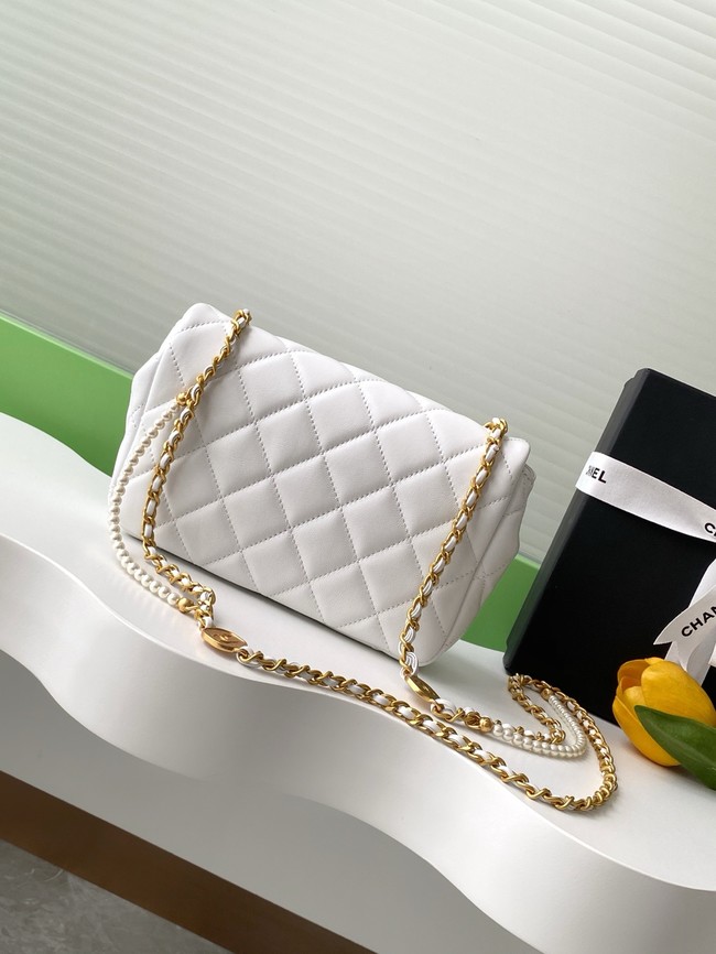 Chanel SMALL FLAP BAG AS5253 white