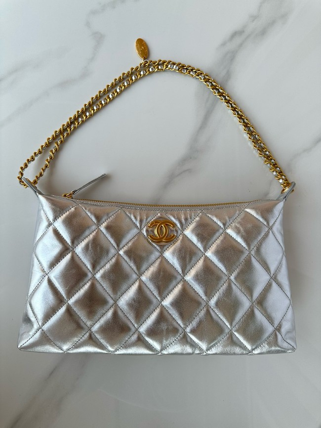 Chanel Medium HOBO BAG AS5498 Silver